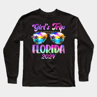 Girls Trip Florida 2024 Summer Beach Weekend Vacation Women Long Sleeve T-Shirt